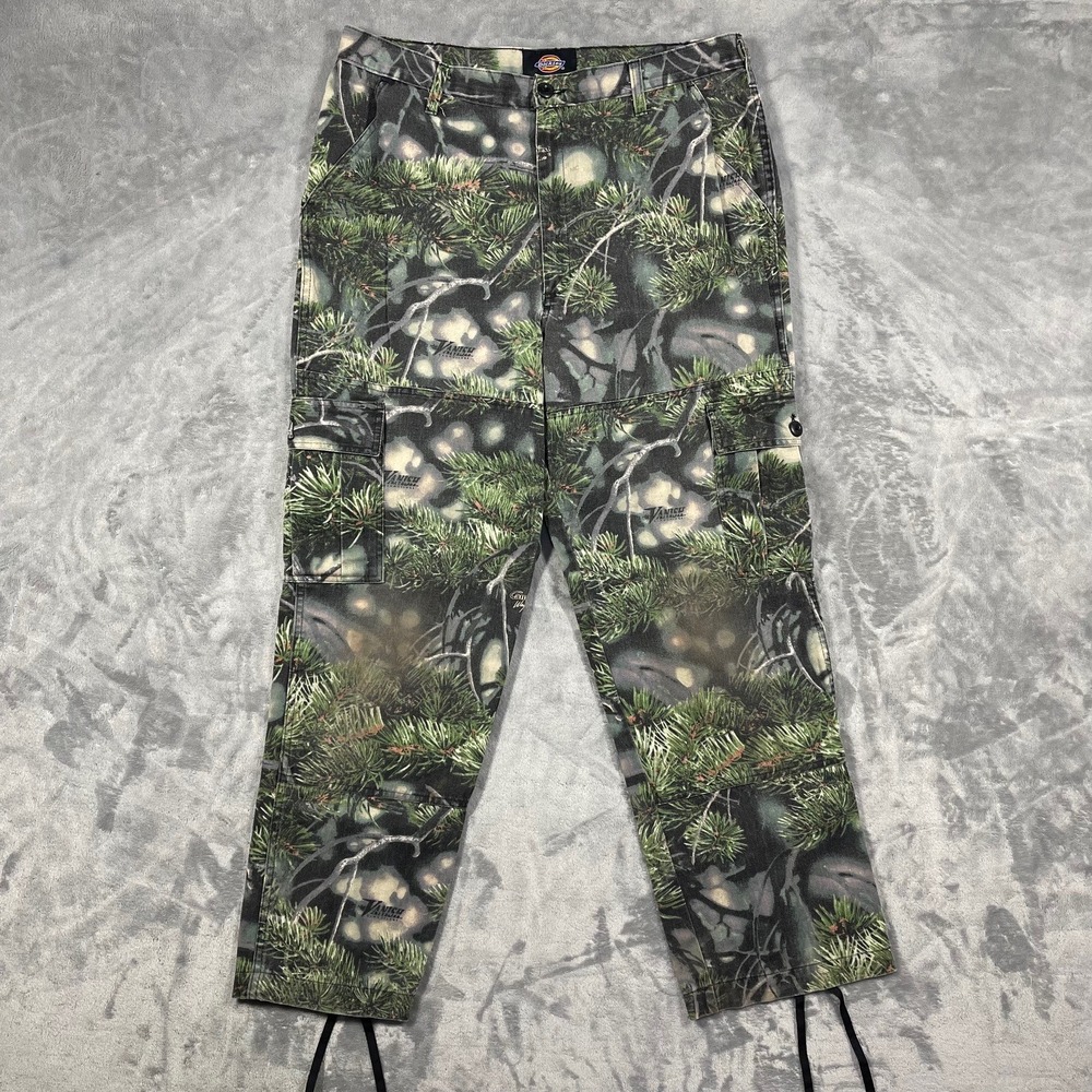 Dickies‎ CamoWest Pants Mens 36(35)x32(30) Camo Cargo Utility Adjustable Outdoor